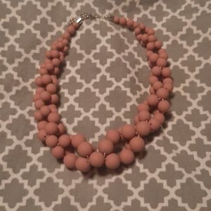 Chunky pink necklace
